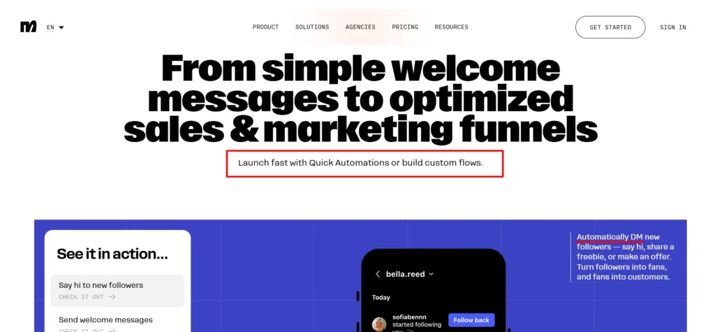 manychat automation builder